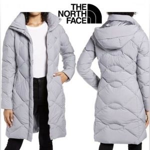 North Face Miss Metro Hooded Water Resistant Down Parka Gray XS used